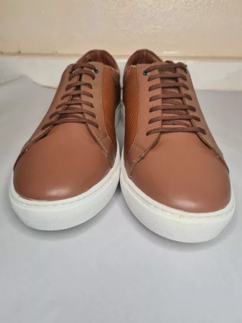 Penguin By Munsingwear Mens lace Up Sneakers Trainers Shoes In Tan SIZE 9UK.