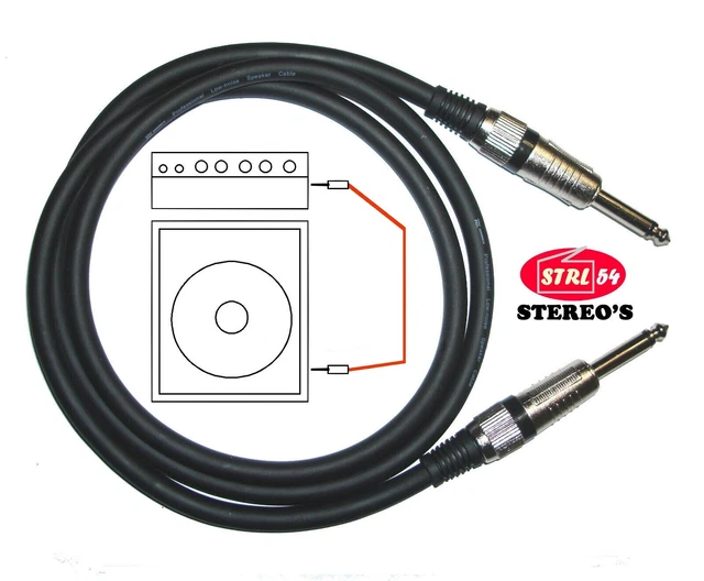 Câble Audio Jack 6,35mm RUXELY (3m, Pack De 2) - Cordon TRS Mâle à Angle Droit Pour Guitare, Basse, Ampli