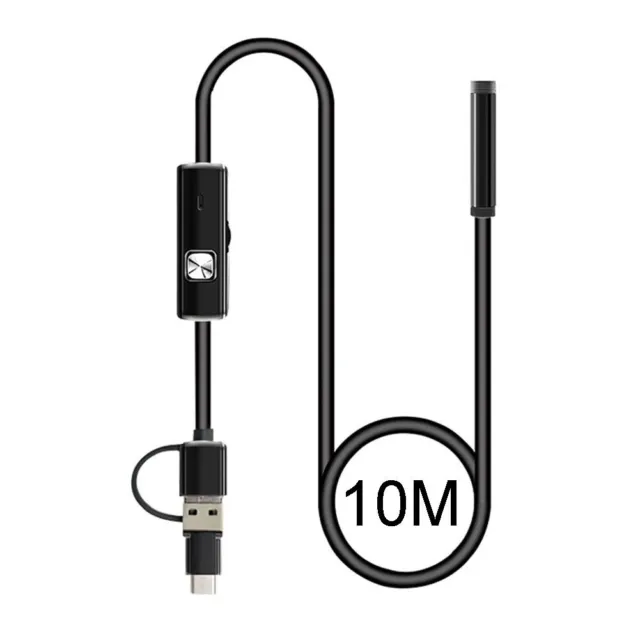 Cam��ra boroscope ��tanche 3 en 1 pratique type microUSB et interfaces PC