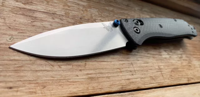 Benchmade 535-3 Bugout USA Carbon Fiber blue S90V Knife Axis Lock