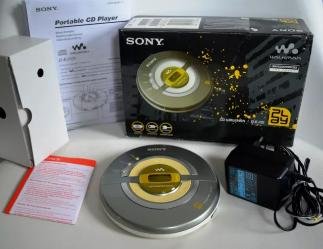 Sony D-EJ101 Jog Proof CD Player / Walkman / Discman mit G Protection /  OVP 2