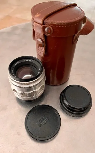Für PRAKTINA Carl Zeiss JENA Biometar 2,8 /80 mm Objektiv lens & case
