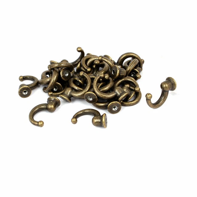 Robe Hat Coat Vintage Style Wall Mounted Metal Single Hanger Hooks 30PCS
