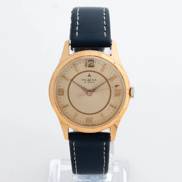 Montre Homme Automatique Vintage Delvina Geneve - 25 Rubis - Occasion - Pièce De Collection Horlogère