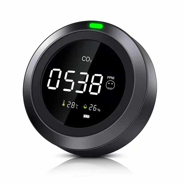 CO2 MONITOR,INDOOR AIR Quality Monitor, Air Quality Detector Test CO2