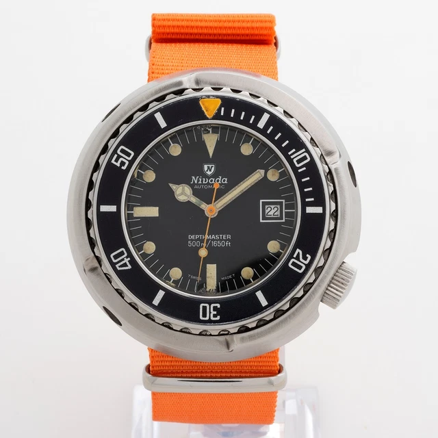NIVADA DEPTHMASTER SCUBAPRO Dive Watch Patinated Rare Dial