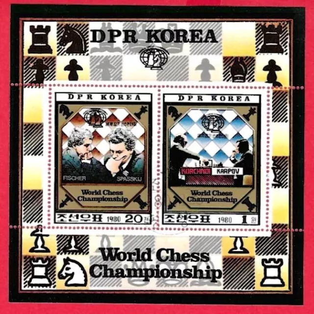 Schachweltmeisterschaft Kleinbogen #2074+2075 Korea