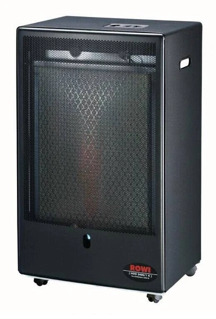 Rowi HGO 3400/2 K Gasheizofen Katalyt Gasofen black  Top