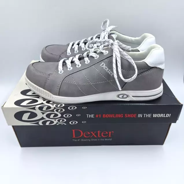 Dexter Kristen Womens Bowling Shoes Slide-Rite Dove Grey US Size 8 M VGC