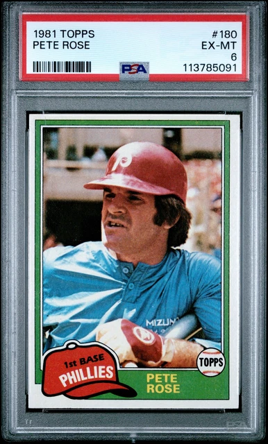 1980 Topps # 540 Pete Rose Philadelphia Phillies (Baseball Card) NM