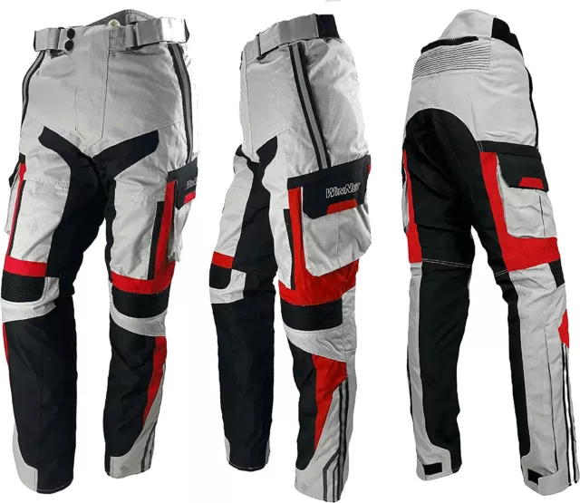 Pantaloni Moto cordura con Protezioni Omologate Livello 2 su Ginocchia e Fianchi