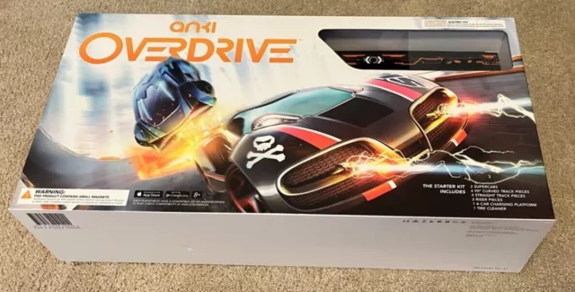NICE Anki Overdrive Starter Kit 2 Cars, Charger, & 10 Track Pieces RARELY USED 