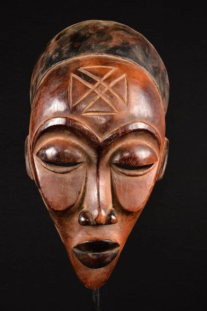 21242 African Old Chokwe Mask / Mask Dr Congo