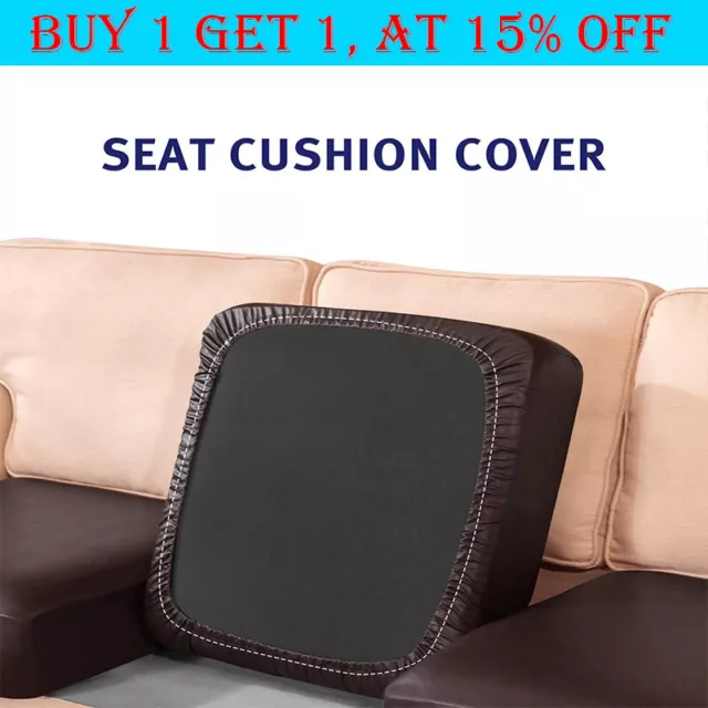 PU Leather Sofa Cover Waterproof 3 Seater Cushion Cover Stretch