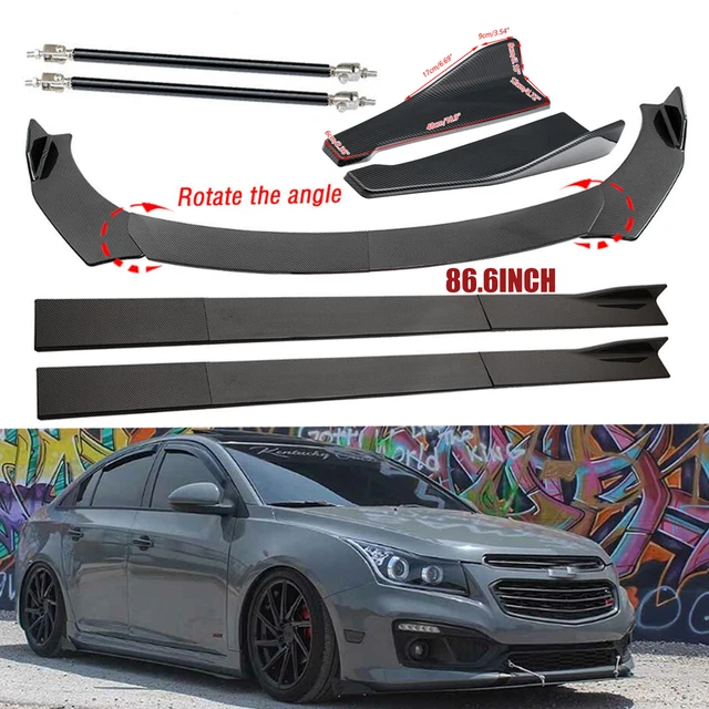 FOR CHEVROLET CRUZE Front Bumper Spoiler Body Kit+Side Skirt+Rear Body