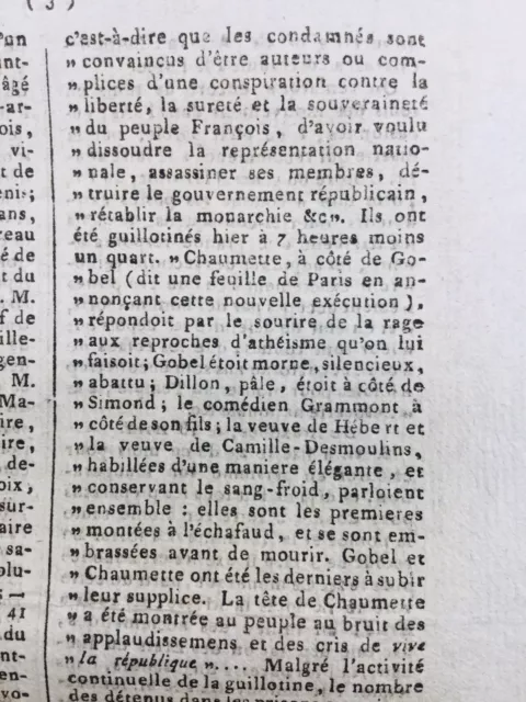 Lucile Desmoulins Guillotinée 1794 Dillon Göbel Chaumette Hébert Bruselas Corcho 3