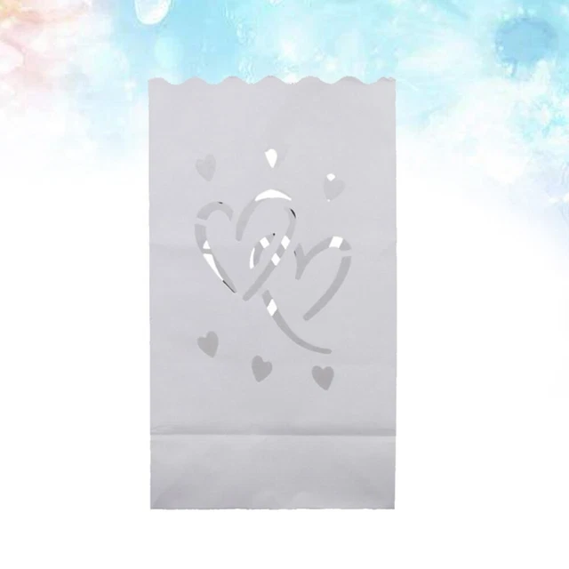 Healifty 20 PIEZAS bolsas luminarias sin llama bolsas hágalo usted mismo bolsas de papel para boda