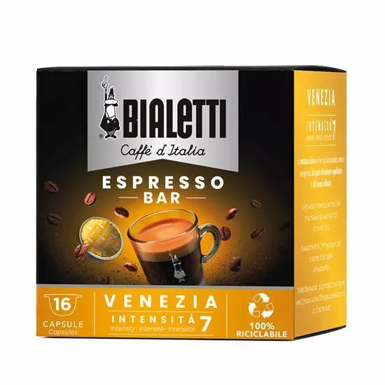 160 Capsule Alluminio Bialetti Mokespresso I Caffe' D'italia Venezia Originali