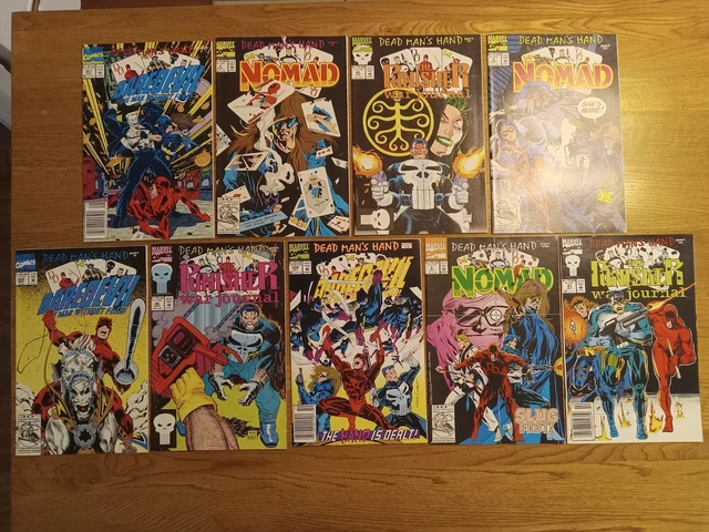 Dead Man's Hand Complete Set # 1-9 Daredevil Nomad Punisher War Journal Deadpool