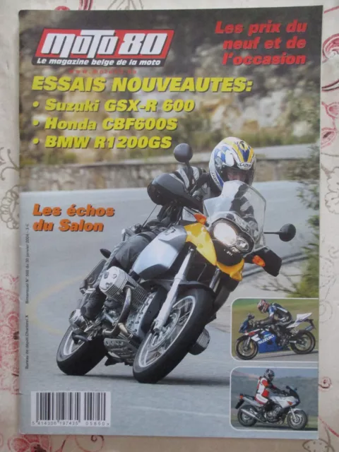 Revue Belge Moto 80 N°585: 30/01/2004: Bmw R1200Gs - Honda Cbf600S - Gsx-R 600