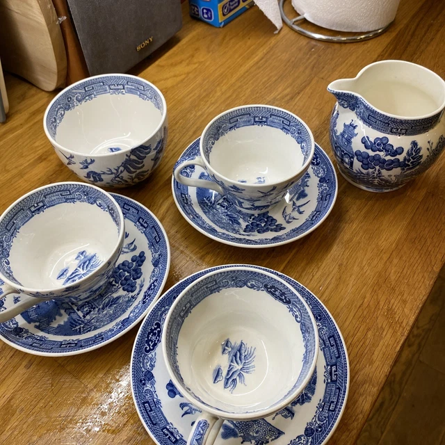 WEDGWOOD WILLOW OF Etruria Tea Cups, Saucers Etc £12.00 PicClick UK