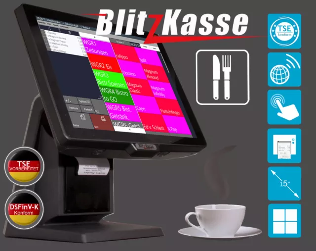 KELLNERKASSE GASTROKASSE GASTRO ALL in ONE  TOUCH für RESTAURANT TSE 2020 READY 2