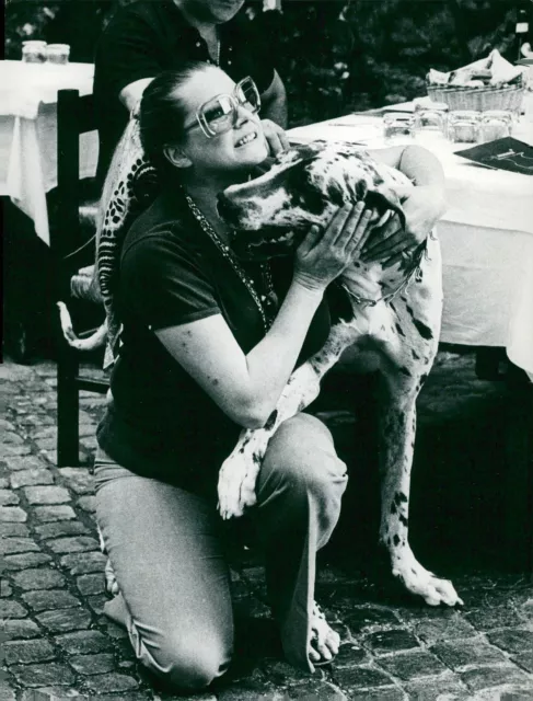 Anita Ekberg with a dog - Vintage Photograph 709299
