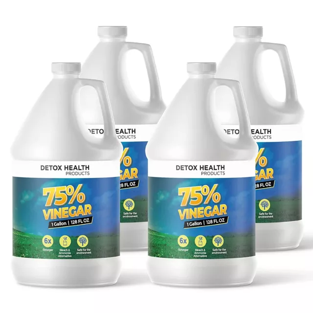 75% Vinegar ~~ 4 Gallons  ~~ Stellar Chemical Corp ~~ Concentrated Cleaner