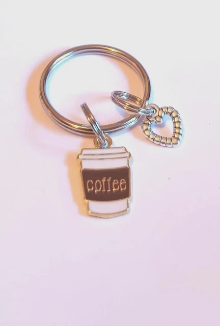 Adorable Coffee lovers fabulous Keyring Bagcharm sweet lovable useful gift  ☕🗝
