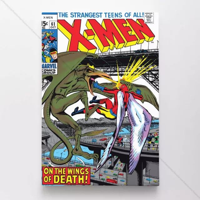 Uncanny X-Men Poster Canvas Vol 1 #61 Xmen Marvel Comic Book Art Print