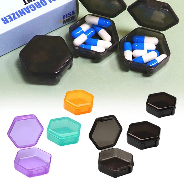 3X Small Pill Box Daily Mini Pill Organizer Portable for Purse Pocket Travel HOT