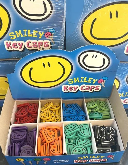 Wholesale Job Lot Of Smiley Key Caps Box Of 200 Brand New Free Postage