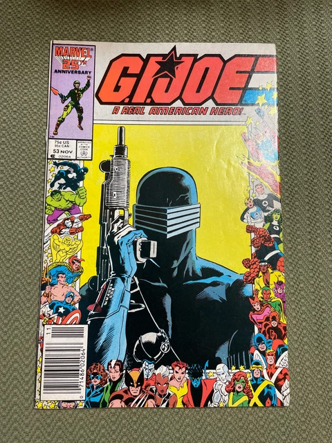 G.I. Joe: A Real American Hero # 53 (6.5) Snake-Eyes, 25th anniversary cover '86
