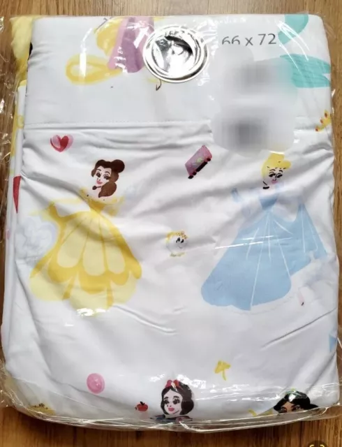 Disney Princess white eyelet curtains 66x54inch Brand new!