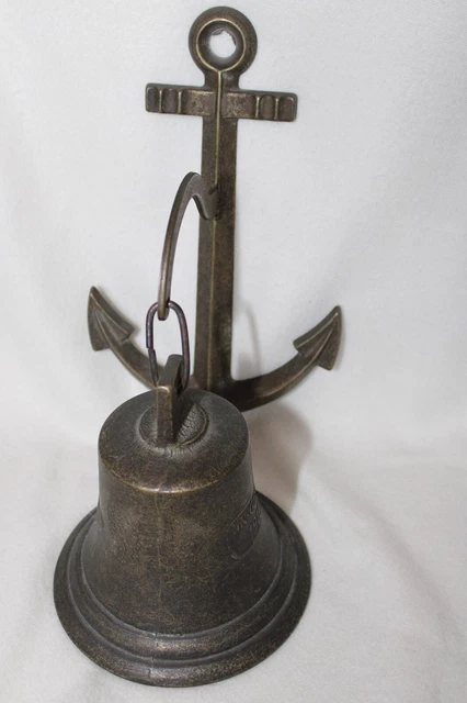 Ahoj, Schiffsglocke SK Goben 1916 aus Messing Antik, schwerer Guß, Klang