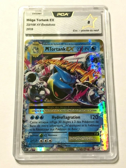 Carte Pokemon - PCA 8 - Méga Tortank EX - 22/108 XY Evolutions