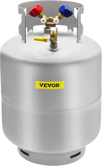 VEVOR Refrigerant Recovery Tank, 50 LBS Capacity, 400 psi Portable Cylinder Tank