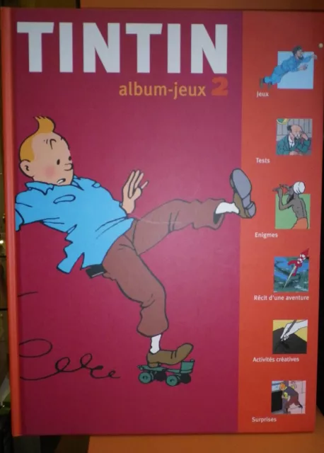 Tintin album-jeux 2 Hergé  2006 état neuf Moulinsart Hergé