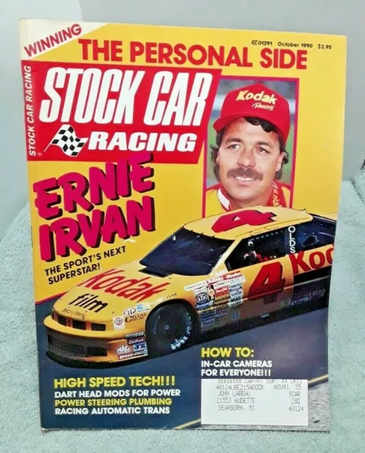 Stock Car Racing Magazine October 1990 Ernie Irvan Kenny Schrader Bob Hutchins