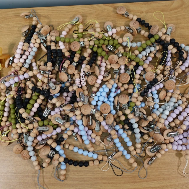 HUGE BULK LOT 108 ITEM Dummy Clip Pacifier Chain Soother Holder  Baby Binky Band