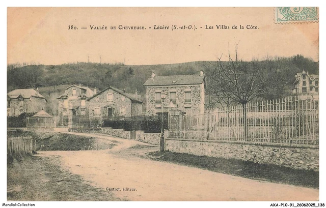 CPA 91 BURES SUR YVETTE LA ROSERAIE ET BURES MONTZAY