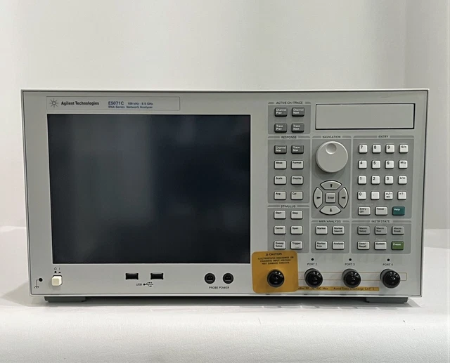 Keysight Agilent E5071C-485/010/1E5 100kHz-8.5GHz 4-port ENA Network Analyzer
