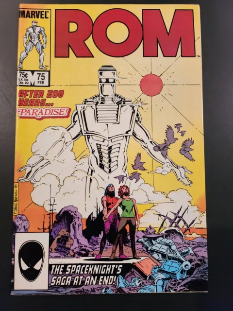 ROM #75 1986 Marvel Comics Copy HTF Low Print Run Last Issue 