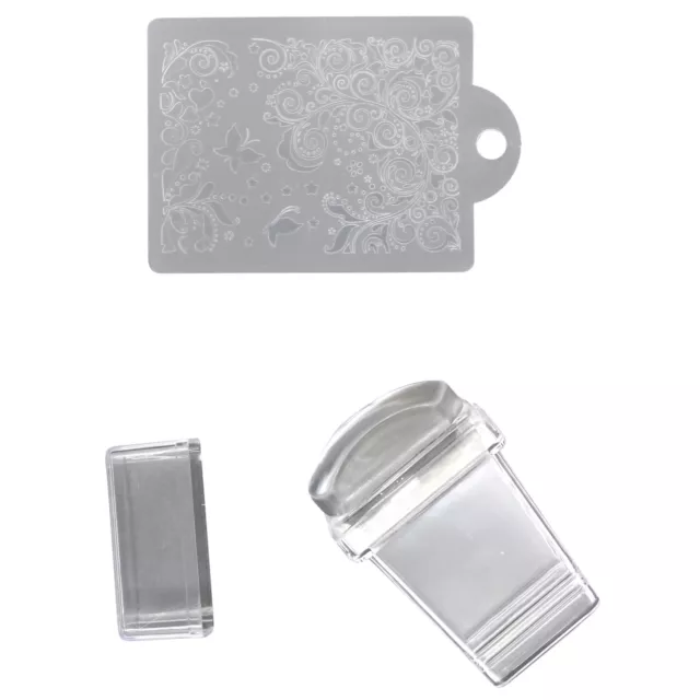 Nail Art Stamper & Scraper Jelly Stamp Elastic Silicone For Stamper Plate Uk