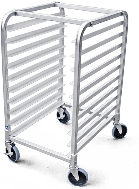 36510 Commercial-Grade Aluminum 10-Tier Sheet Pan/Bun Pan Rack, 26" L X 20" W X