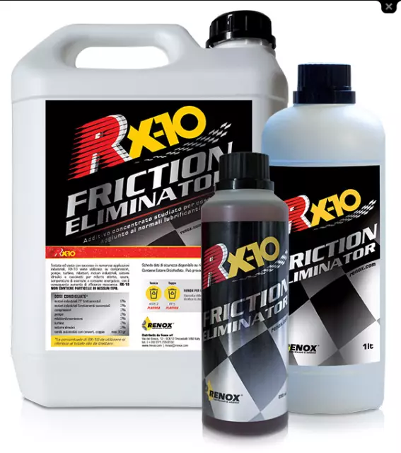 RENOX RX-10 FRICTION ELIMINATOR ADDITIVO MOTORE ANTIUSURA 1 Litro Lt