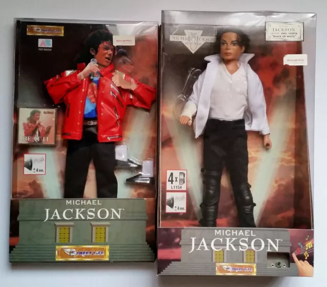 Rare Michael Jackson Doll Plays Black Or White + Beat It Outfit & Song – Bnib