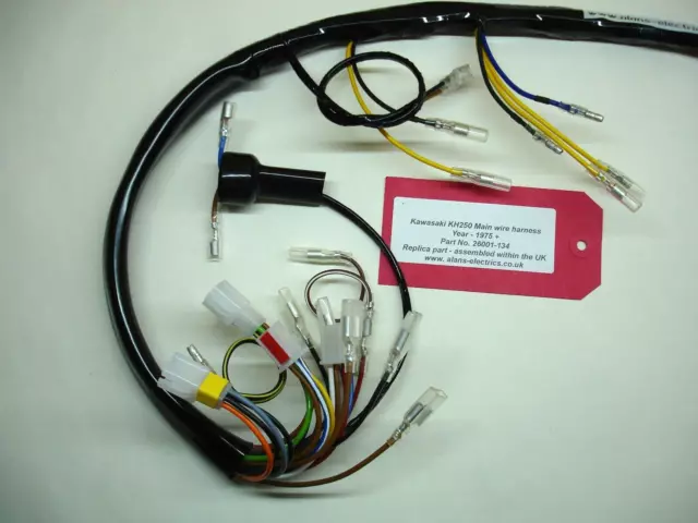 Kawasaki KH250 (Replica Wire Harness) & Battery/fuse connection set