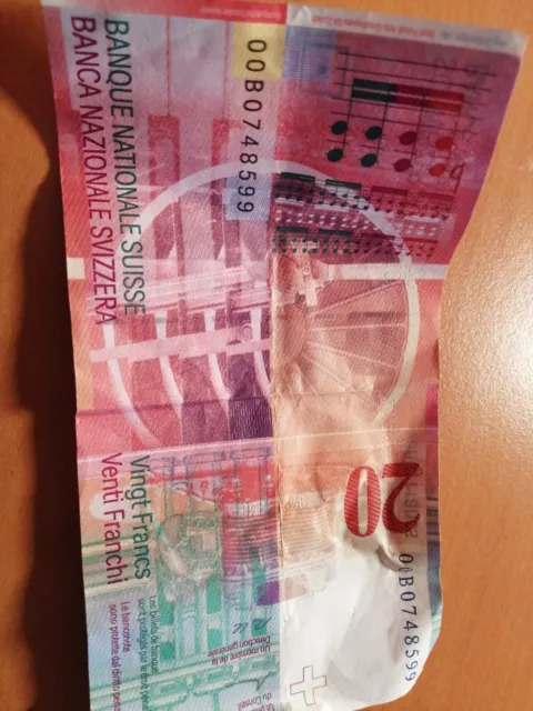 Suisse, Billet De Banque De 20 Francs 2000