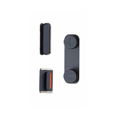 Nouveaux boutons de réglage power, volume et mute noirs pour iPhone 5 5G